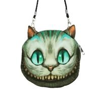 new cute women shoulder bag cat face cartoon print zipper closure mess ...