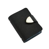 New Fashion Women Card ID Holder Faux Leather Fold Design Multiple Card Slots Business Card Holder