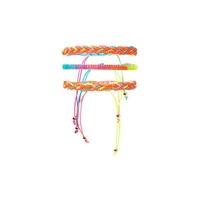 neon beaded bracelet set