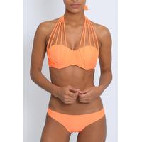 Neon Orange Multi Strap Bikini