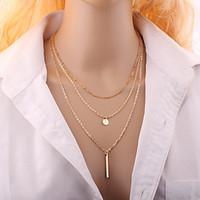 Necklace Choker Necklaces Jewelry Wedding / Party / Daily / Casual Fashion Alloy Gold / Silver 1pc Gift