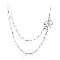 Necklace Choker Necklaces Jewelry Wedding / Party / Daily / Casual Double-layer / Bohemia Style Alloy Silver 1pc Gift