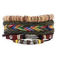 New Color Woven Coconut Shell Leather Bracelet