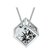 Necklace Pendant Necklaces Jewelry Daily / Casual Birthstones Silver / Sterling Silver Silver 1pc Gift