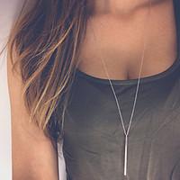 Necklace Pendant Necklaces Jewelry Party / Daily / Casual Fashion Alloy Silver 1pc Gift