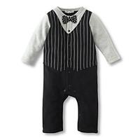 Newborn Baby Boy Long Sleeve Clothing Set Rompers Stripe Suit Toddler Infant Jumpsuit