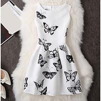 New spring and summer women#39;s European Grand Prix printing vest bottoming tutu dress sleeveless summer dress a woman