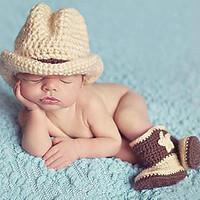 newborn prince vintage photography prop birthday cow boy knitting hat  ...