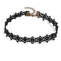 necklace europe flower collar fashion short black necklace choker neck ...