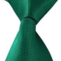 New Classic Dark Green Leisure Jacquard Silk Men Necktie Tie