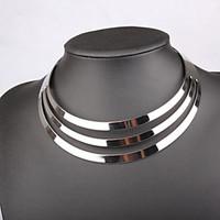 Necklace Choker Necklaces Jewelry Wedding / Party / Daily / Casual Fashionable Alloy Silver 1pc Gift