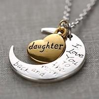 Necklace Pendant Necklaces Jewelry Daily Casual Fashion Initial Jewelry Alloy Women 1pc Gift Silver