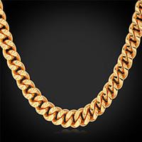 Necklace Choker Necklaces / Chain Necklaces / Collar Necklaces Jewelry Wedding / Party / Daily / Casual Fashion Alloy / Gold Plated Gold