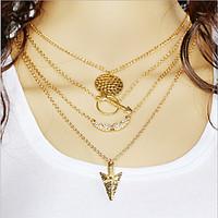 necklace pendant necklaces jewelry party daily alloy gold 1pc gift