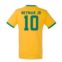 neymar brazil ringer tee yellow