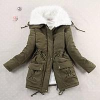 new arrival womens regular padded coatsimple casualdaily solid cotton  ...