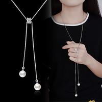 necklace imitation pearl pendant necklaces lariat y necklaces jewelry  ...