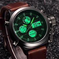 New Men Watch Dual Time Zone Alarm LCD Sport Watch Mens Quartz Wristwatch Silicone Waterproof Dive Sports Digital Watches