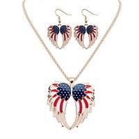 Necklace/Earrings Jewelry Euramerican Fashion Alloy Jewelry 1 Necklace 1 Pair of Earrings For Wedding Party Anniversary 1set Wedding Gifts