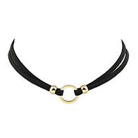 Necklace Choker Necklaces Tattoo Choker Jewelry Party Daily Casual Tattoo Style Fashion Bohemia Personalized Alloy Leather 1pc GiftGold