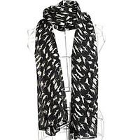 new korean version of the long scarf lady chiffon kitten printing scar ...