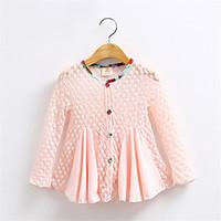 New Polka Dot Net Yarn Girls Children\'S Clothing Children Long-Sleeved Cardigan Sun Shirt
