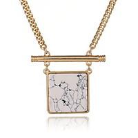 Necklace Pendant Necklaces / Chain Necklaces Jewelry Daily / Casual Double-layer / Fashionable Alloy / Gem Gold 1pc Gift