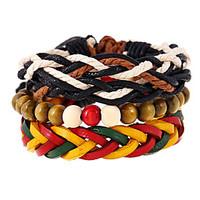 New Color Woven Genuine Leather Bracelet