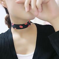 Necklace Choker Necklaces Jewelry Party / Daily / Casual Fashion Fabric Black 1pc Gift