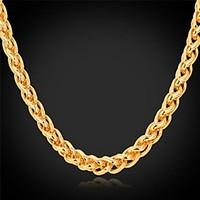 Necklace Choker Necklaces / Chain Necklaces Jewelry Wedding / Party / Daily / Casual Fashion Alloy / Gold Plated Gold 1pc Gift