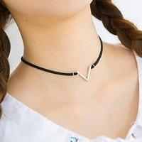 Necklace Choker Necklaces Tattoo Choker Jewelry Daily Casual Tattoo Style Fashion Sexy Alloy Lace 1pc Gift Black-White