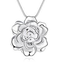 Necklace Pendant Necklaces Jewelry Party / Daily / Casual Fashion Silver Plated Silver 1pc Gift