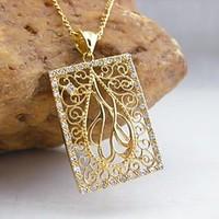Necklace Pendant Necklaces Jewelry Wedding / Party / Daily / Casual Fashion Gold Plated Gold 1pc Gift