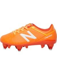 New Balance Junior Visaro Control SG Football Boots Lava