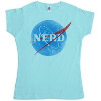 nerd space logo womens t shirt