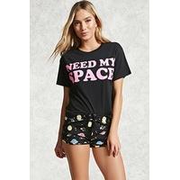 Need My Space Graphic Pyjama Set