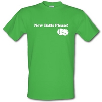 New Balls Please male t-shirt.