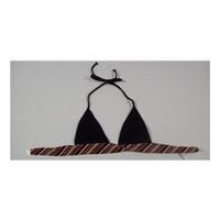 NEW Orcanta Black Halter Neck Bikini Top Size 8