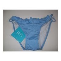 new jets swimwear sky blue ruffle front bikini bottoms size 12