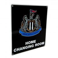 newcastle united fc home changing room sign