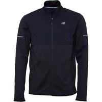 new balance mens woven nb heat thermal running jacket blackgrey