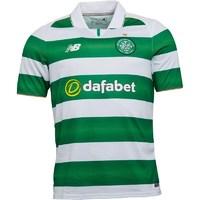 new balance mens cfc celtic home shirt greenwhite