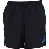 new balance mens accelerate 5 inch running shorts electric blue