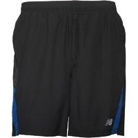 new balance mens accelerate 7inch running shorts blackmarine blue