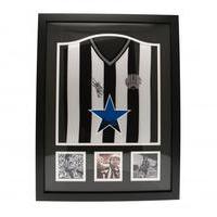 newcastle united fc keegan signed shirt framed