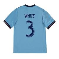 New York City FC Home Shirt 2017-18 - Kids with White 3 printing, Blue