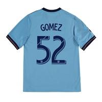 new york city fc home shirt 2017 18 kids with gomez 52 printing blue