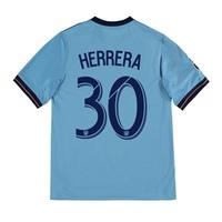 New York City FC Home Shirt 2017-18 - Kids with Herrera 30 printing, Blue