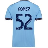 New York City FC Home Shirt 2017-18 with Gomez 52 printing, Blue