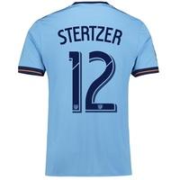 New York City FC Home Shirt 2017-18 with Stertzer 12 printing, Blue